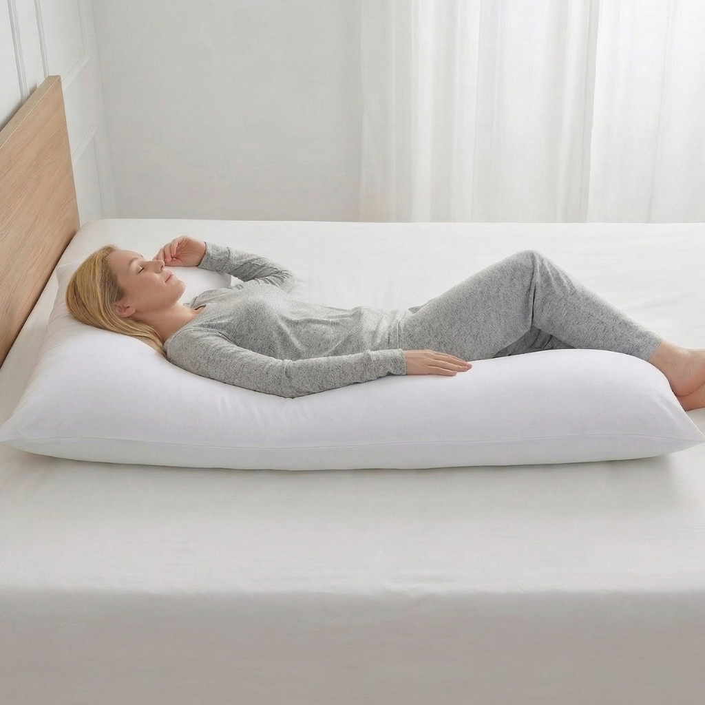 L-Shaped Body Pillow for Side Sleepers