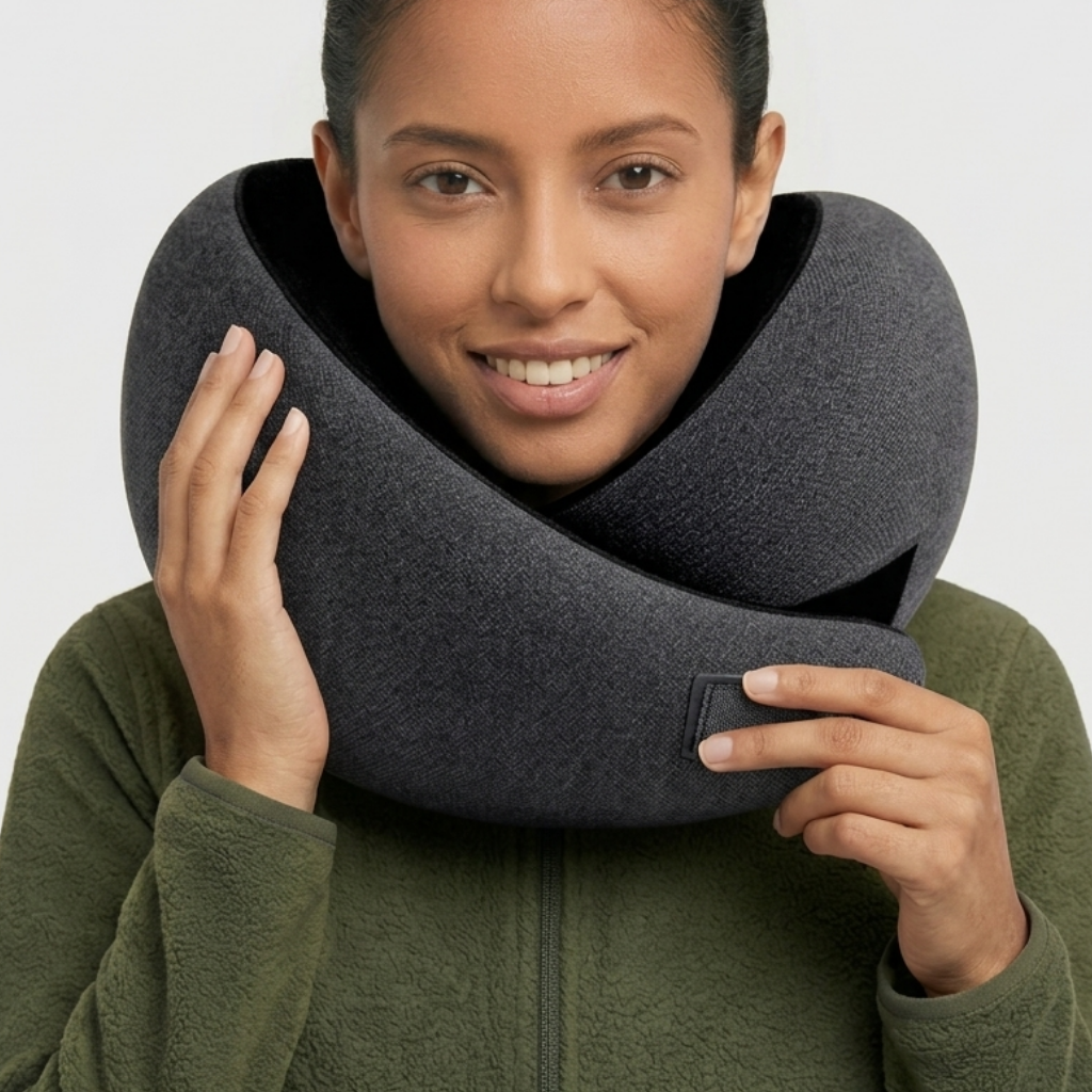 Memory Foam Travel Pillow for Neck Pain